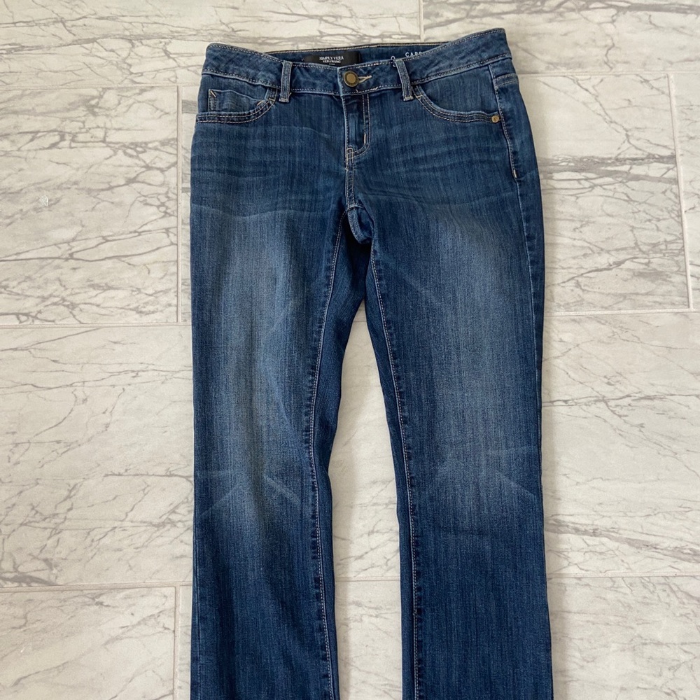 Simply Vera Vera Wang Relaxed Boyfriend Jean Capri
